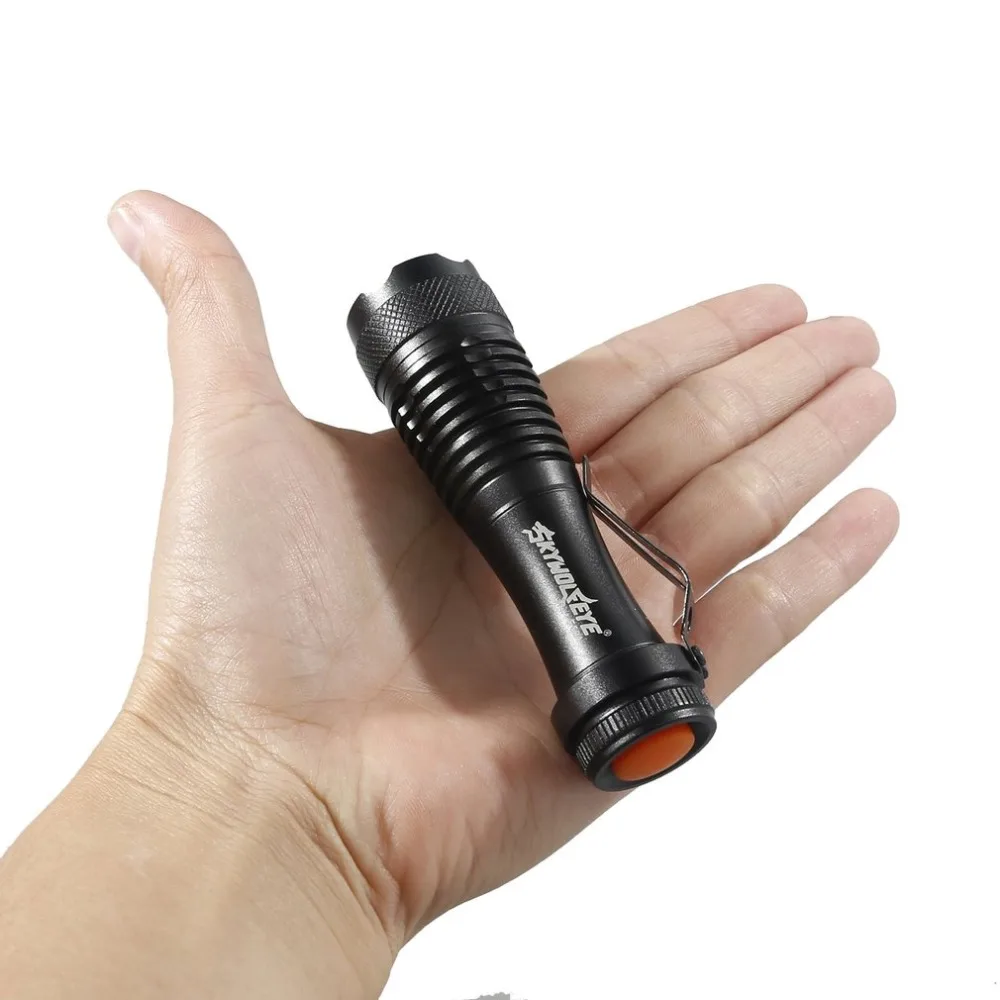 E504 mini telescopic glare charging LED pen holder aluminum flashlight best selling without battery | Освещение
