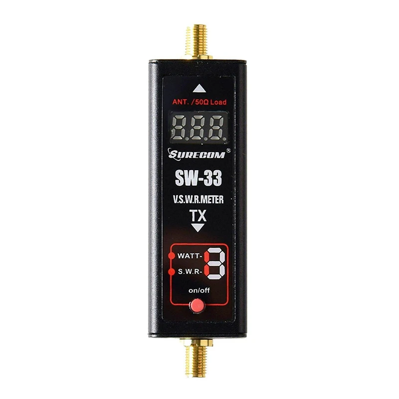 Surecom SW-33 Универсальный мини цифровой VHF/UHF мощность и КСВ метр 125-525 МГц SW 33 для Baofeng Walkie Talkie FM двухстороннее радио