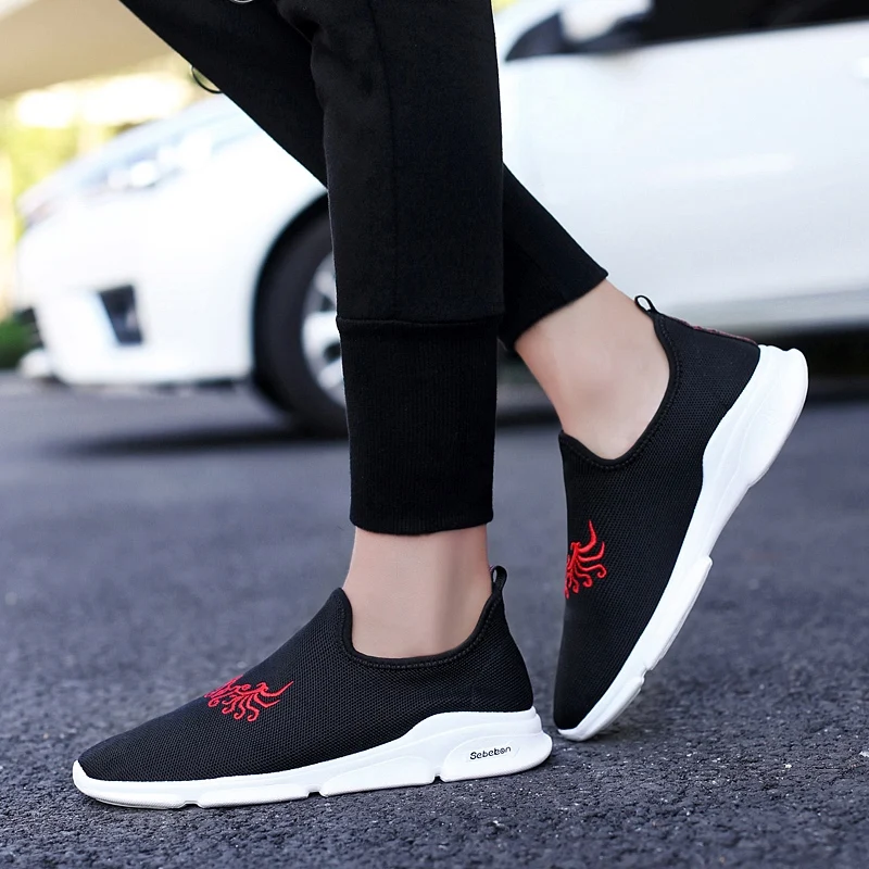 Waysoyway кроссовки для Для мужчин Обувь с дышащей сеткой Спорт тапки Lightweight Lace-Up Sneaker