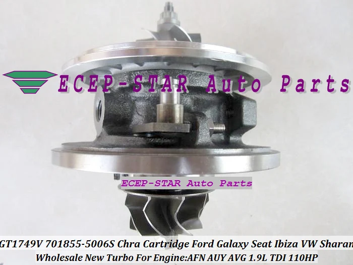 Турбокомпрессор GT1749V 701855 5006S для Volkswagen VW Sharan Galaxy Seat Ibiza AFN AUY AVG 1.9L 110HP|turbocharged