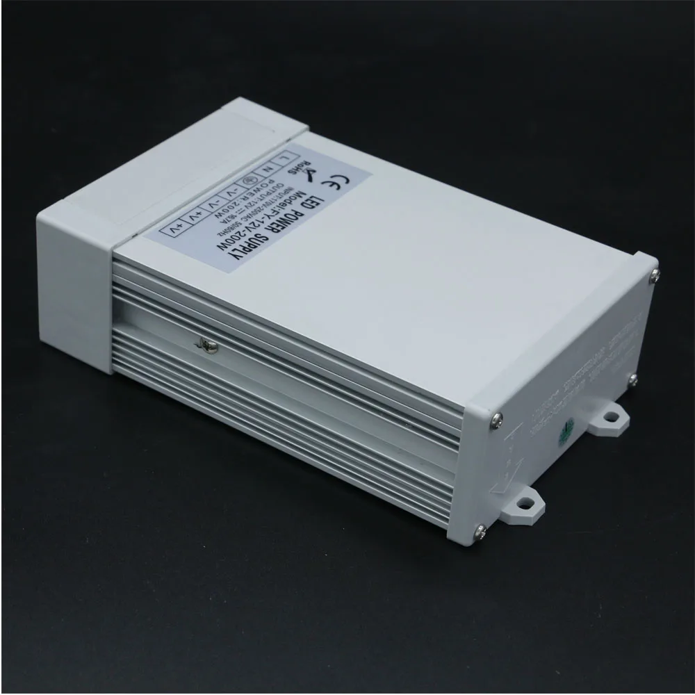 Ac 220V к DC 200W 12V 16.7A водонепроницаемый преобразователь напряжения питания|12v supply|supply