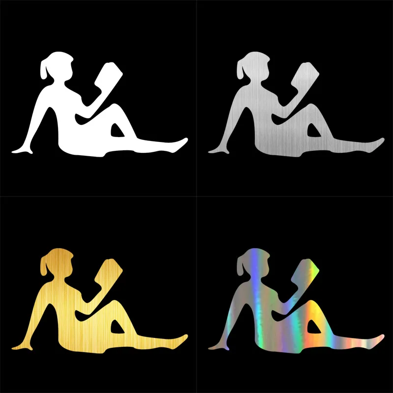 Наклейки для автомобиля наклейки женщин чтения на бампер и Стайлинг библиотеки