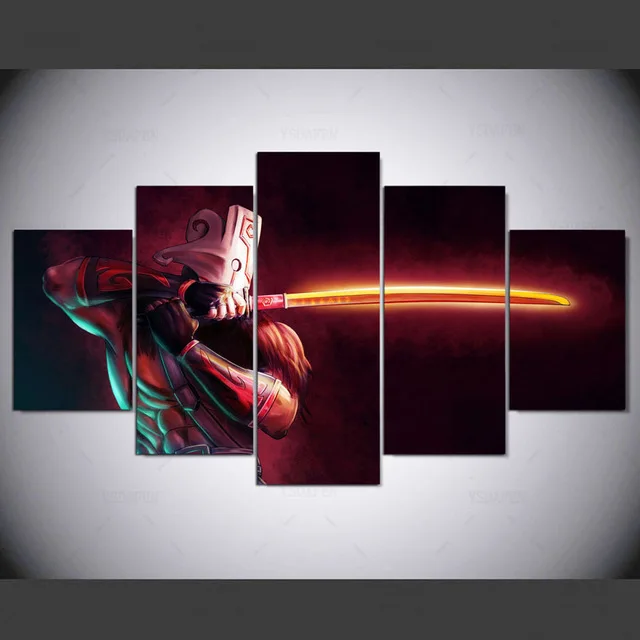 HD печать 5 шт. Dota 2 холст Художественная Картина плакат Современный домашний Декор
