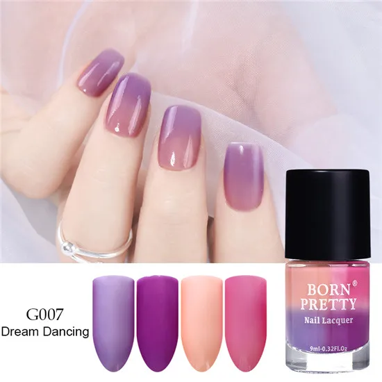 ColorG007 BORN PRETTY Солнечный свет чувствительный Цвет Изменение лака пилинг термальный лак для ногтей - Цвет: ColorG007