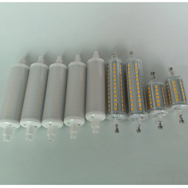 50 шт./лот с регулируемой яркостью 10 Вт led R7S Свет 118 мм 360 градусов SMD2835 j118мм лампа