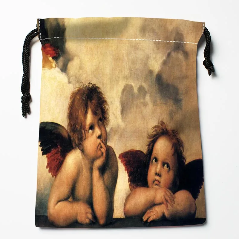 

Best Angel Drawstring Bags Custom Storage Printed Receive Bag Compression Type Bags Size 18X22cm Storage Bags