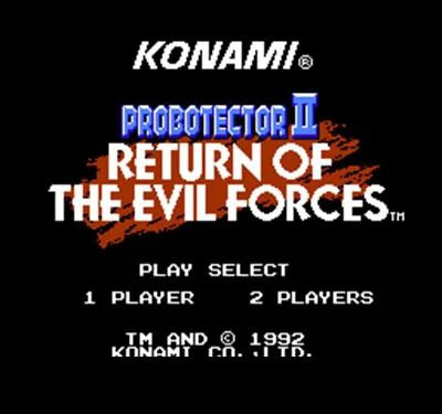 Игровая карта Probotector 2 возвращение злых сил 8 бит для 72-контактных игр |