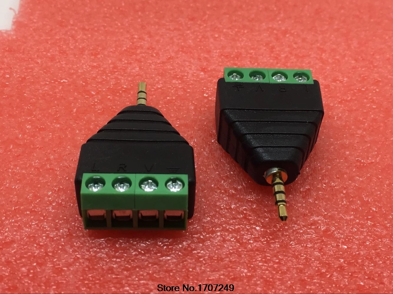 10 шт. видео AV балун 2 5 мм 4-полюсный стерео штекер в винтовой терминал разъем