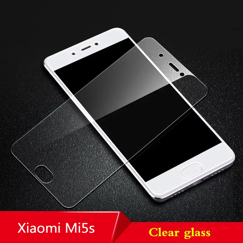 Mi5s Clear glass Закаленное стекло 9H для Xiaomi mi 6 mi 5x mi 5S Plus, Защитное стекло для Xiaomi Mi5X Mi6 Mi5S plus, защитное стекло - Цвет: Mi5s Clear glass