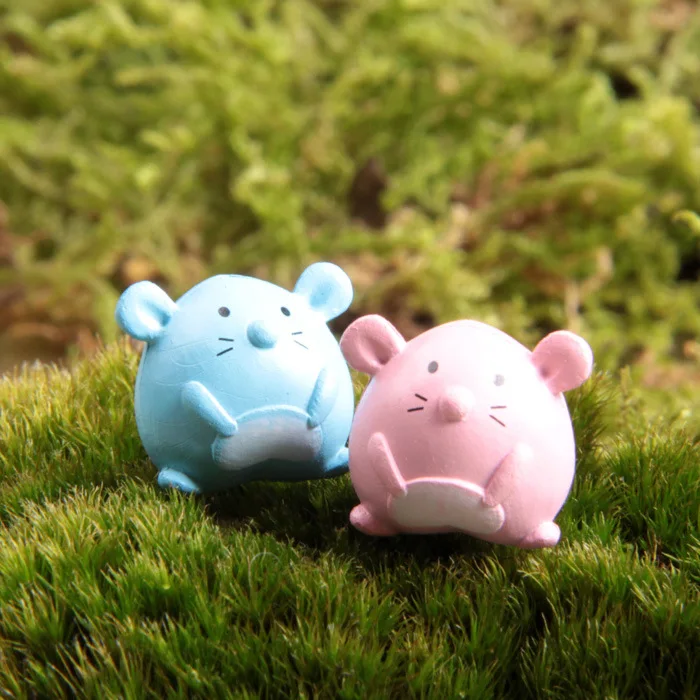 1 шт. фигурку случайный Hamtaro пара 3 см ПВХ DIY микроскопическая бонсай садовые