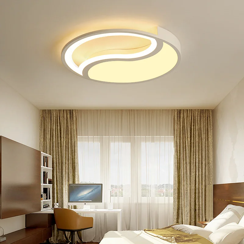 

Круглый потолочный светильник в скандинавском стиле, современный минималистичный геометрический дизайн, лампа для гостиной, освесветильник для ресторана, LU8101833
