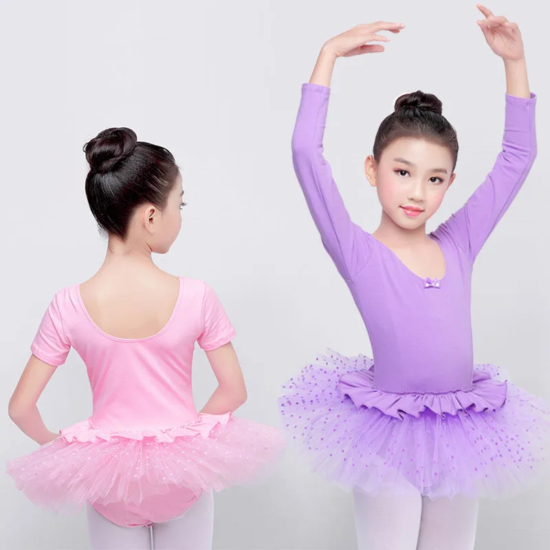 

Ballet TUTU Dancewear Children Ballet Dresses For Girl Pink/Purple Swan Lake Ballet Costumes Summer Gymnastics Leotard For Girls