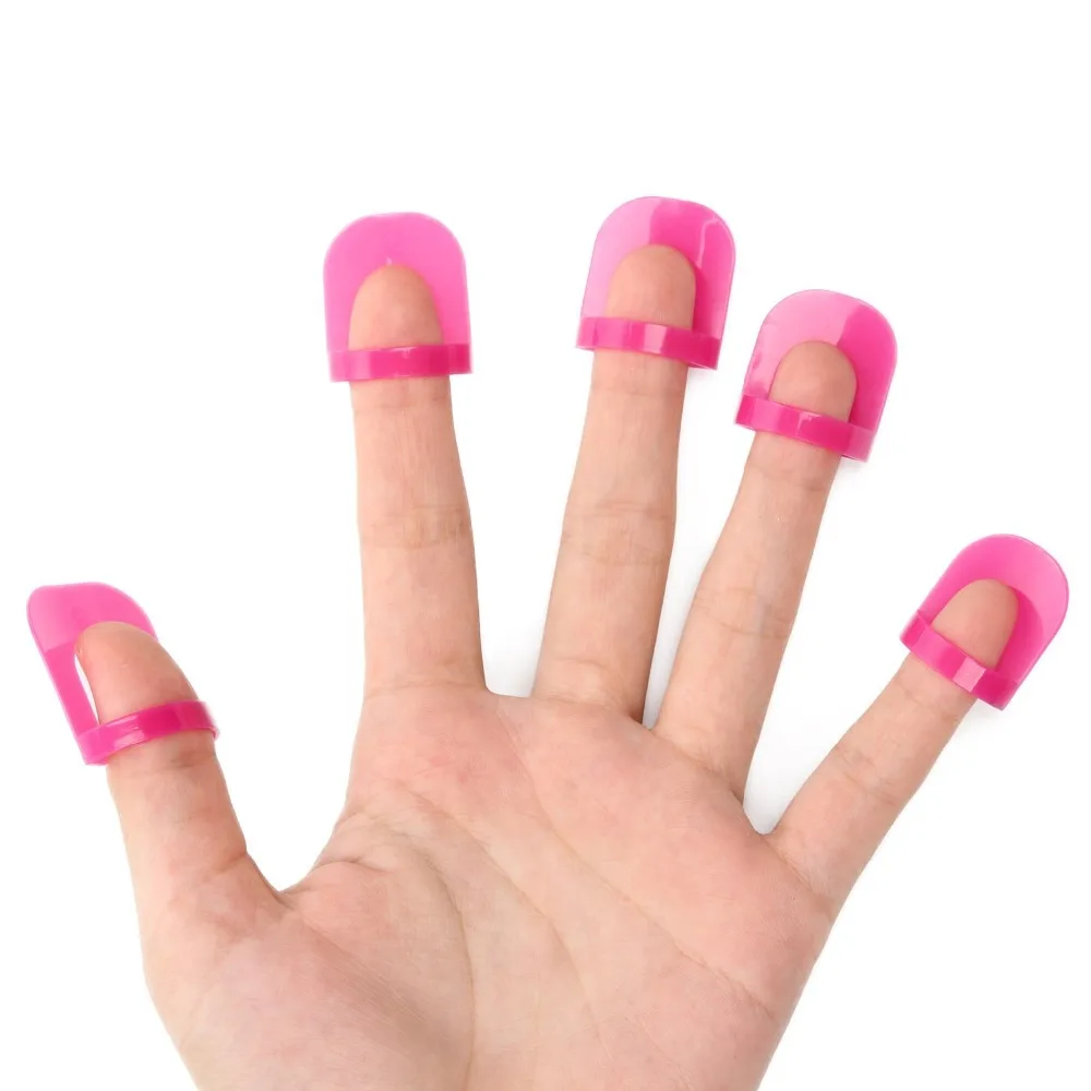Makartt 26pcs/pack Creative Spill-Resistant Manicure Finger Cover Nail Polish Shield Protector Molds F0400 | Красота и здоровье