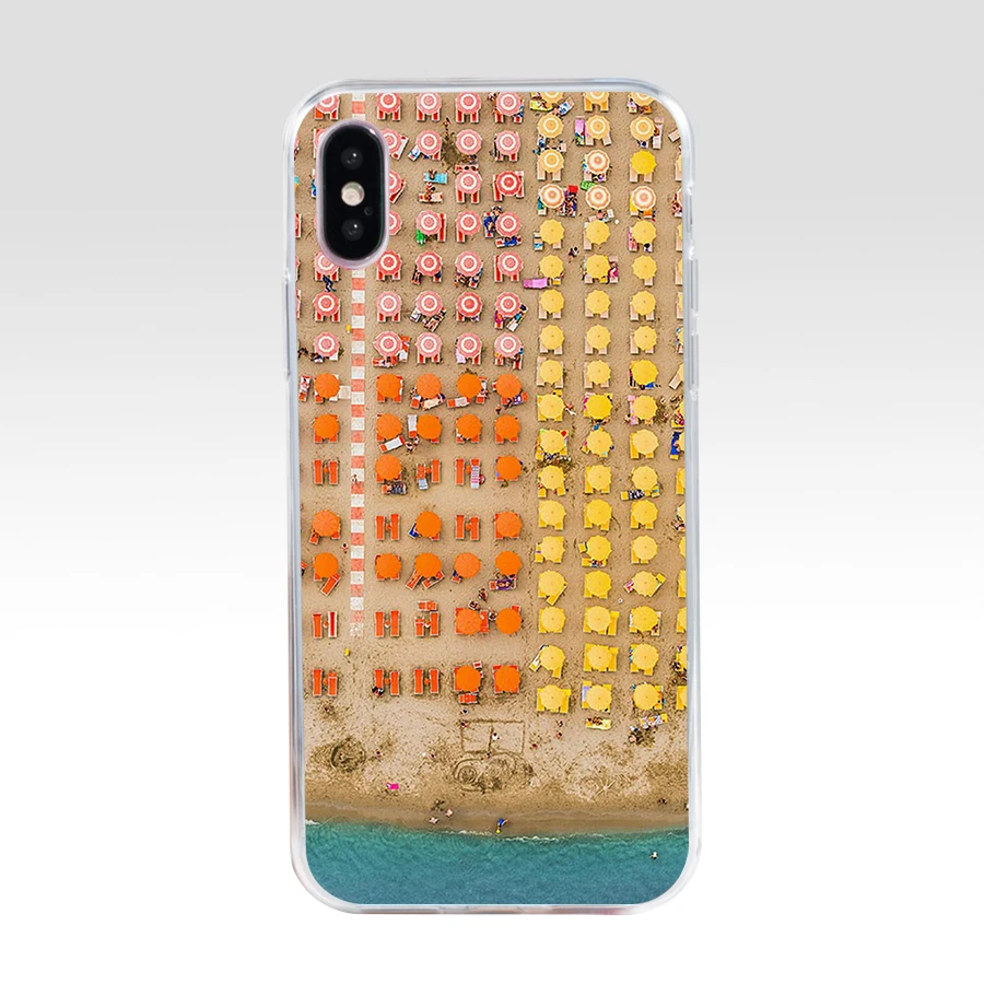 47AQ Летний Пляжный Мягкий силиконовый чехол из ТПУ для iphone 5 5s se X XR XS Max | Мобильные