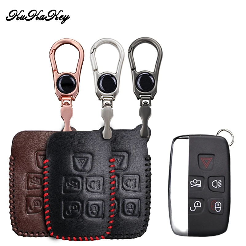 Чехол для автомобильного ключа из натуральной кожи Land Rover Freelander 1 Discovery 2 3 4 Defender