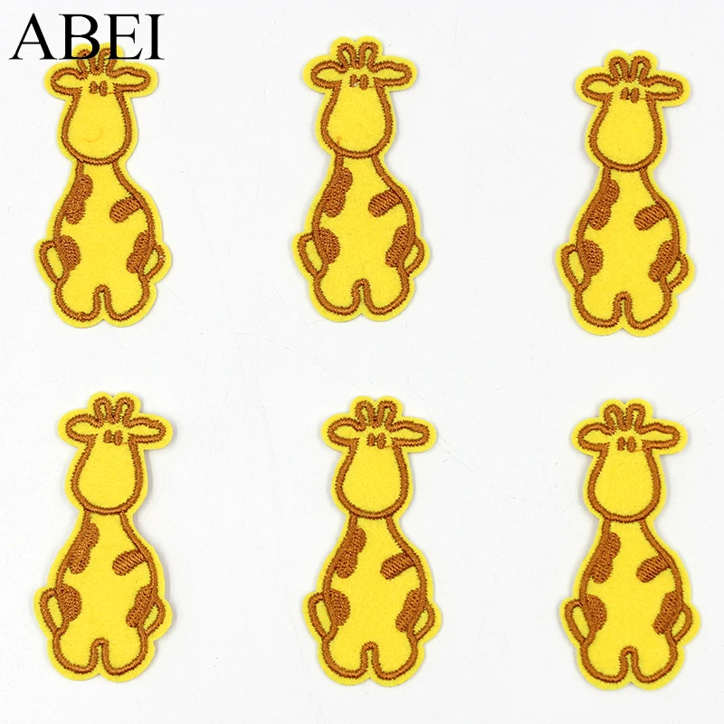 10 шт./лот вышитые Мультяшные милые наклейки из ткани с молочной коровой