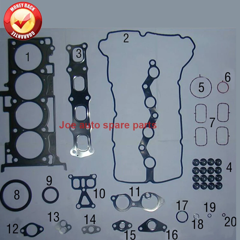 4B12 полный комплект прокладок двигателя для Mitsubishi Outlander Lancer Galant RVR SE Limited Citroen C Crosser