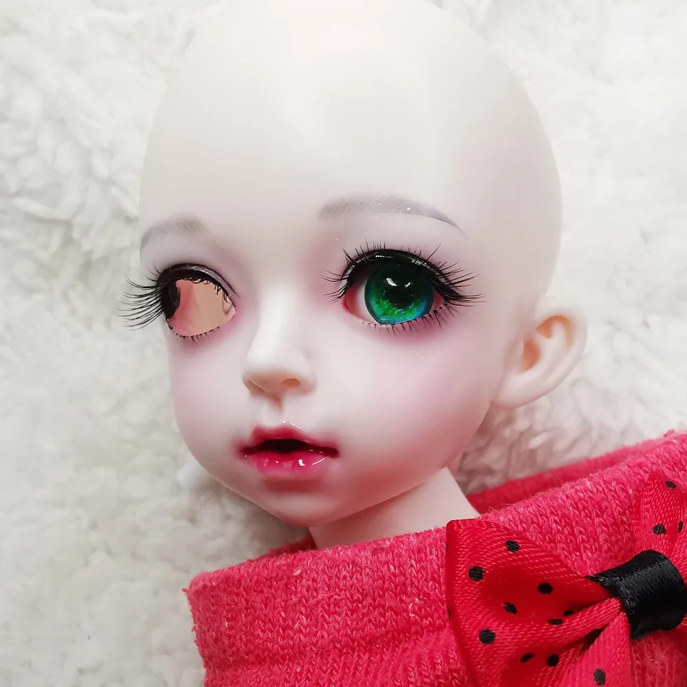 Пластиковые глаза BJD ручной работы с зеленым блеском пластиковые 3d очки для 1/3 1/4