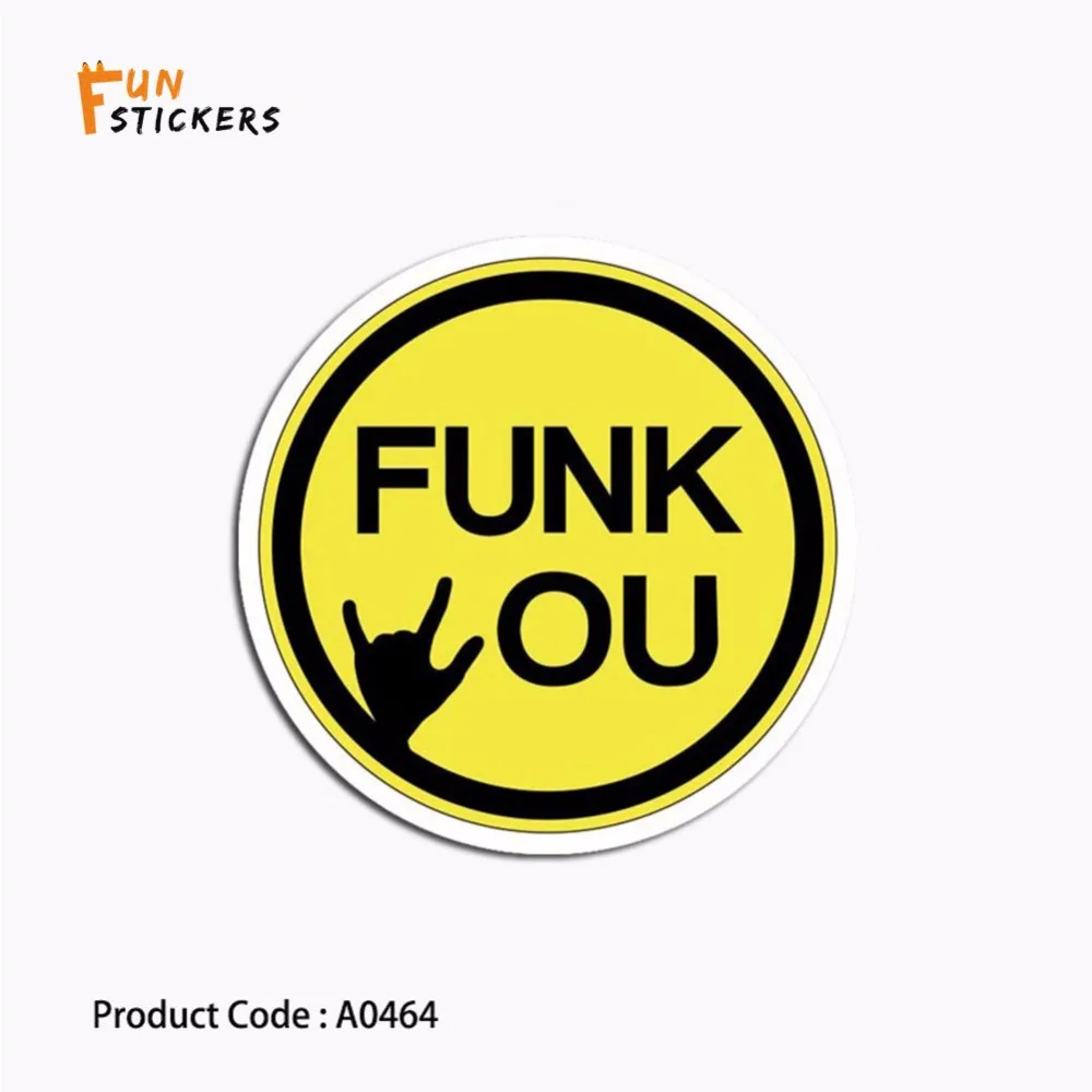 Мультфильм рок музыка palm письмо жест логотип водостойкие стикеры ноутбука