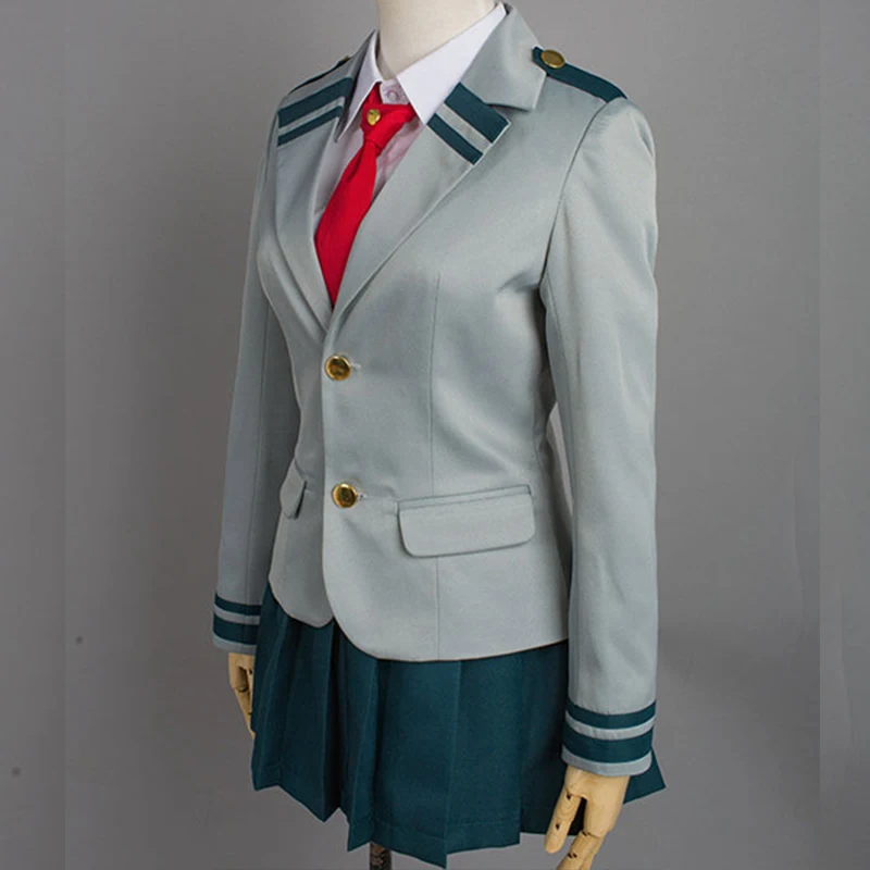 Anime Boku No Hero Academia Costume School Uniform Suit Cosplay OCHACO URARAKA My Costumes Halloween Party |