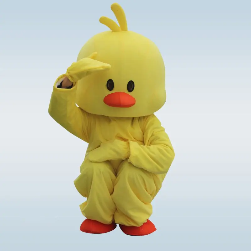 

Yellow Duck Mascot Costume Cartoon Character Costume Carnival Festival Dress Outfit Adult Size Gift for Halloween Party