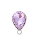 light purple 10 шт. 7x10 мм/13x18 мм капли воды хрустальные подвески для ожерелья медальон Стразы ювелирные изделия для DIY серьги ожерелье аксессуары - Цвет: light purple