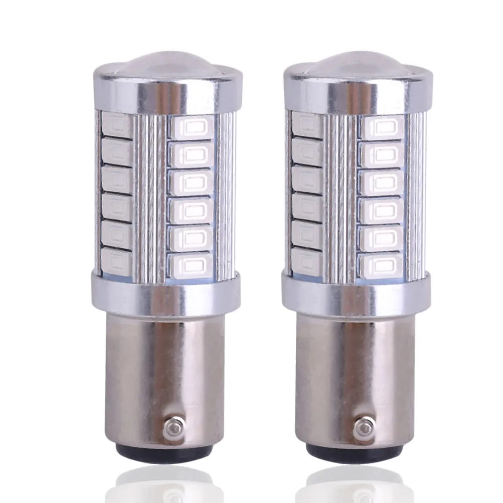 2 х BA15S P21W 1156 33SMD 5630 12V Авто автомобильная резервная копия светильник супер яркий светодиодный автомобильный обратный резервный задний фонарь лампа