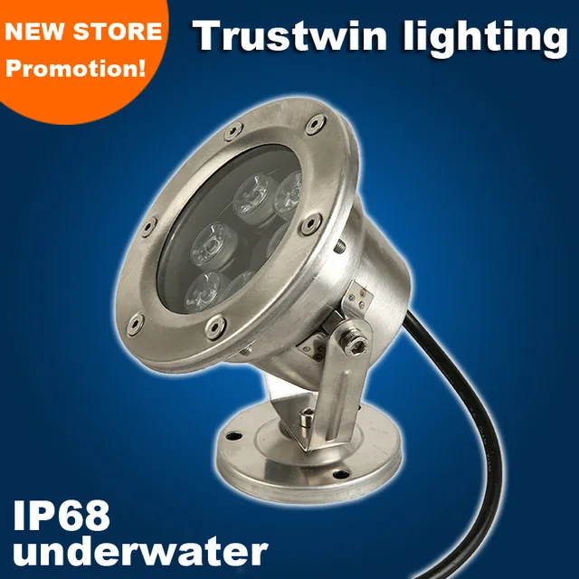 Аквариумный светодиодный RGB прожектор с высоким люменом IP68 30 градусов Лампа для