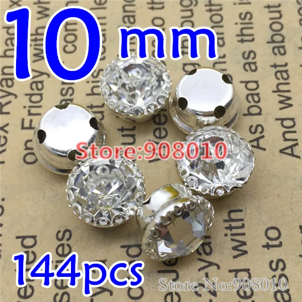 144 шт. высококачественные прозрачные стразы с одним кружевом 6 мм 7 8 10 мм|sew on|sew on