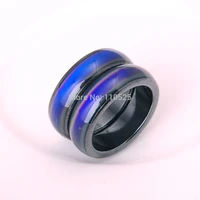 10pcs natural stone fashion magnetic hematite mood multicolor ring for men and women jewelry hot sale wholesale for woman