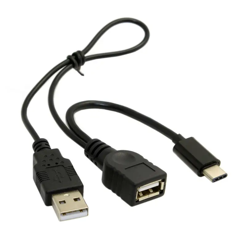 USB C Тип Type 3 1 к 2 0 Женский OTG кабель для передачи данных с Мощность сотового