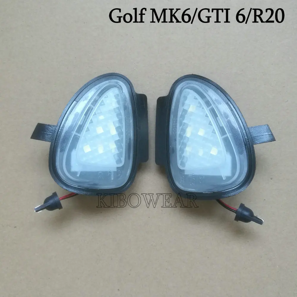 Парный Светодиодный прожектор приветственные лампы для VW Golf MK6 GTI 6 MKVI Touran 2011- Замена под боковым зеркалом