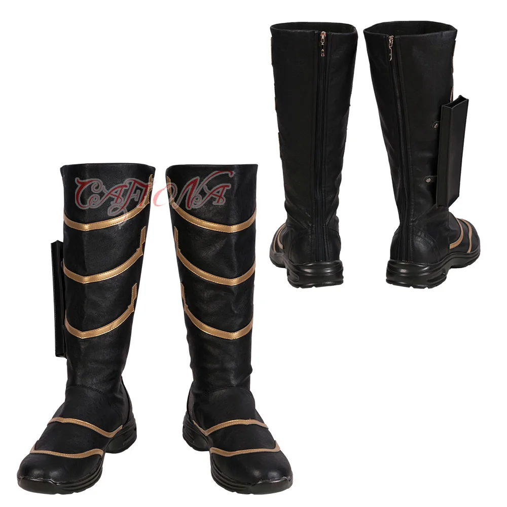 only boots Мстители, соколиный глаз Ронин Голиаф, карнавальный костюм, аксессуары, Клинтон Бартон, косплей, черная маска на Хэллоуин, сапоги - Цвет: only boots