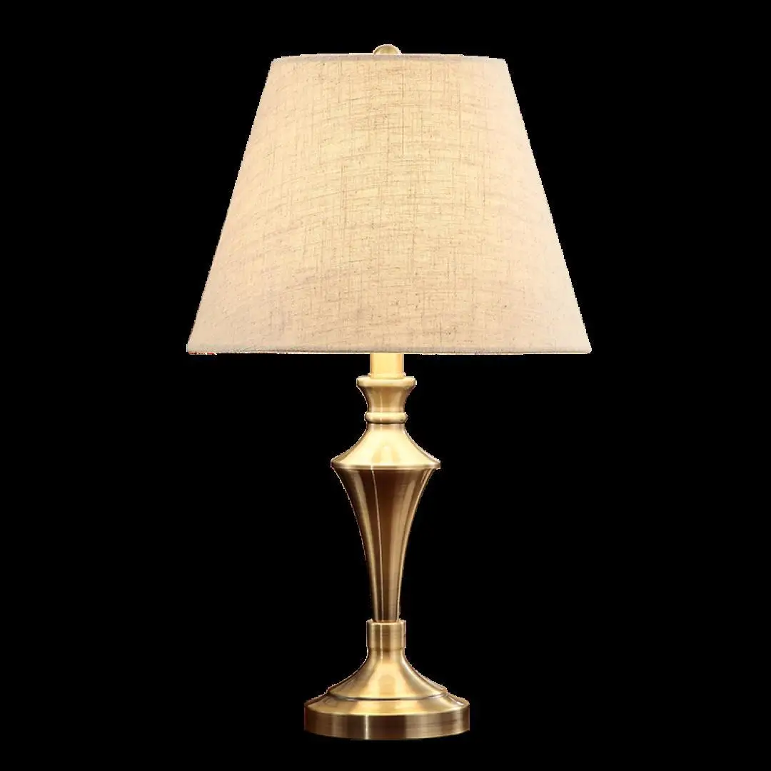 Роскошная современная настольная лампа Хрустальная тканевый абажур для