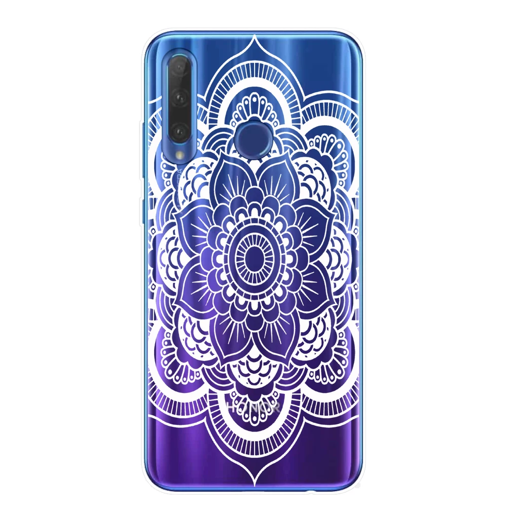 Ретро Мандала Цветок чехол для телефона для huawei Honor 9 10 20 Lite Pro Чехол TPU чехол s для huawei mate 10 20 Lite Pro Ловец снов