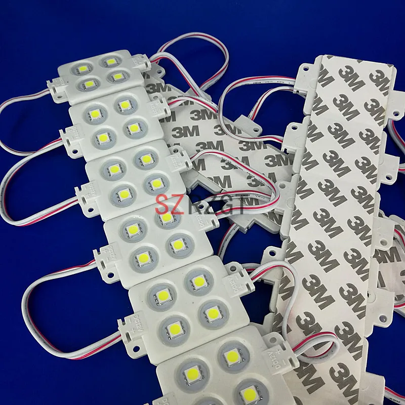 Литье под давлением водонепроницаемый белый 4 светодиода 5050 SMD модуль