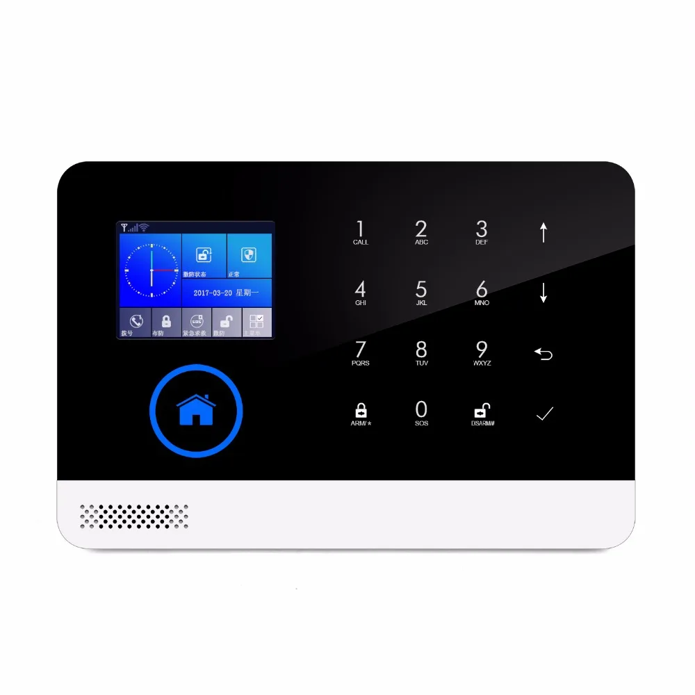 SmartYIBA Wifi APP Remote Alarm System for Home GSM 2G GPRS Signal Residential Smoke Sensor Hotel/Office | Безопасность и защита