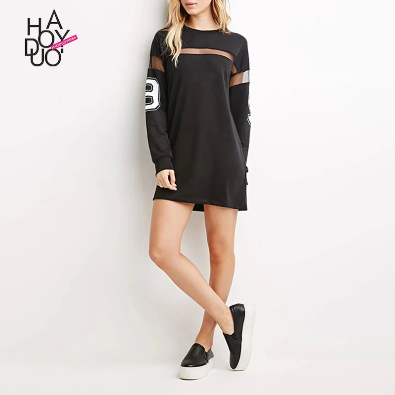 Мода Новый Женский Mesh dashiki Лоскутная Street Style Тис Свободные Активные Повседневная