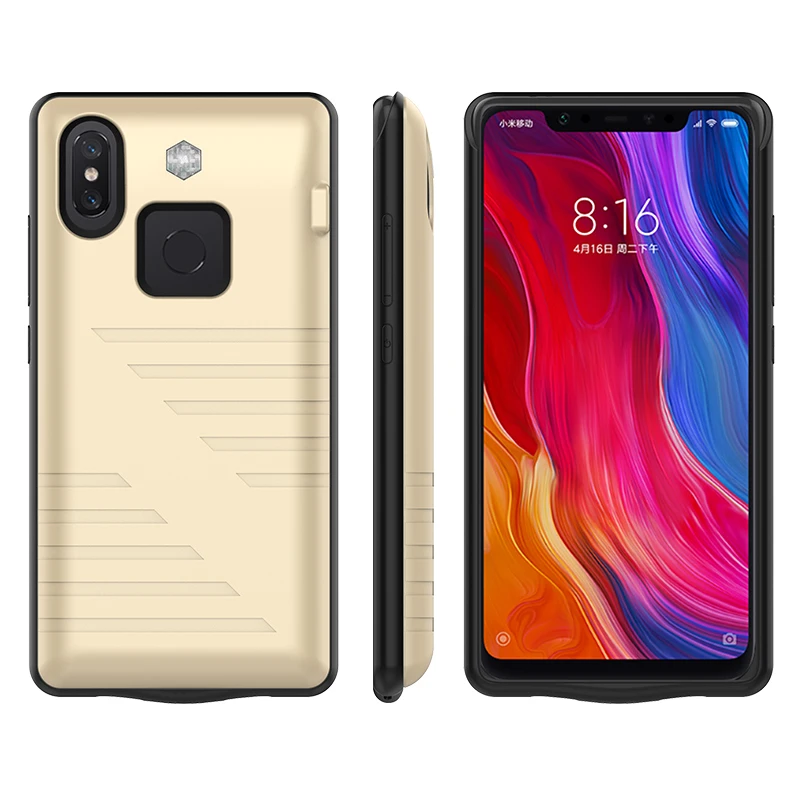 Для Xiaomi mi 8 Батарея Зарядное устройство случае Внешний Smart Капа чехол Чехол для