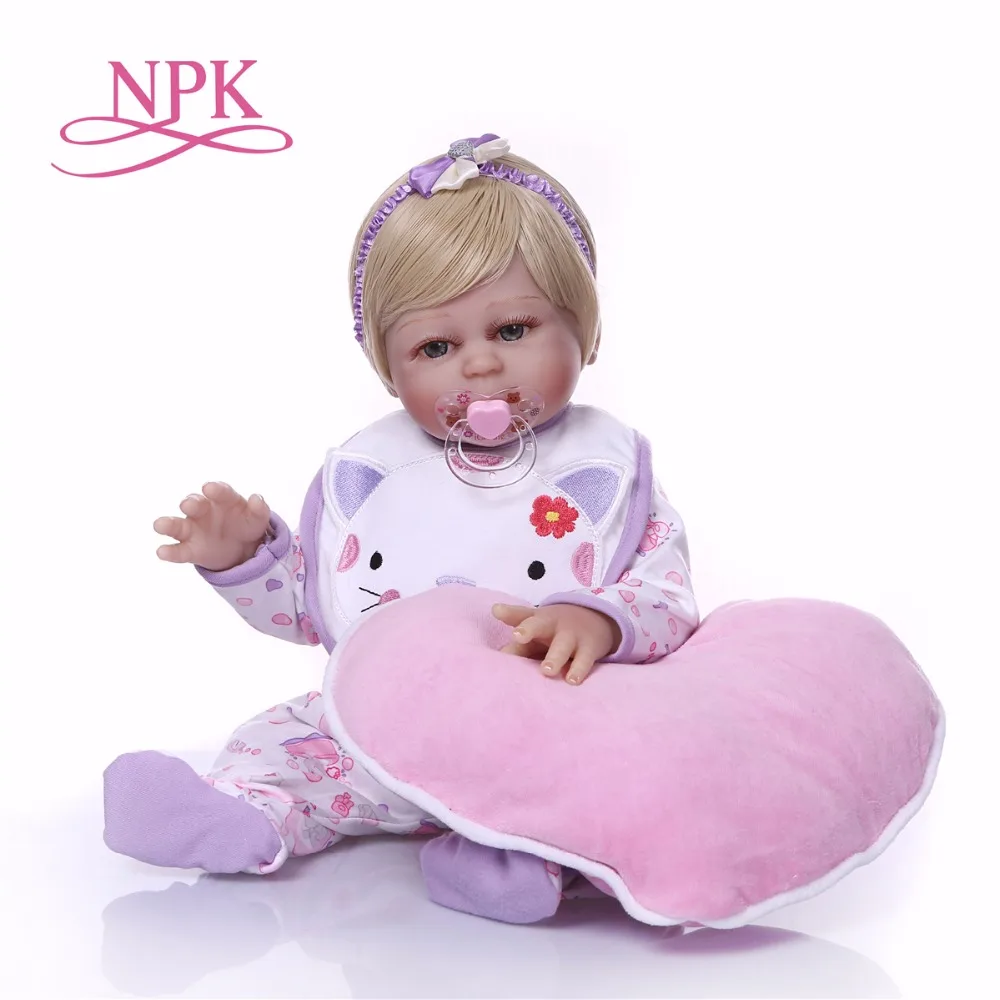 NPK, 19 дюймов, фиолетовое сердце, силиконовая кукла-Реборн, сенсорная, настоящие модные подарки, игрушки, детская кукла, дизайн, рождественские подарки, горячая распродажа