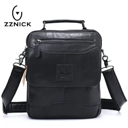 8806 Black ZZNICK Весна новое поступление натуральная кожа Натуральная кожа Мужская сумка сумки на плечо для мужчин сумка через плечо портфель Мода - Цвет: 8806 Black