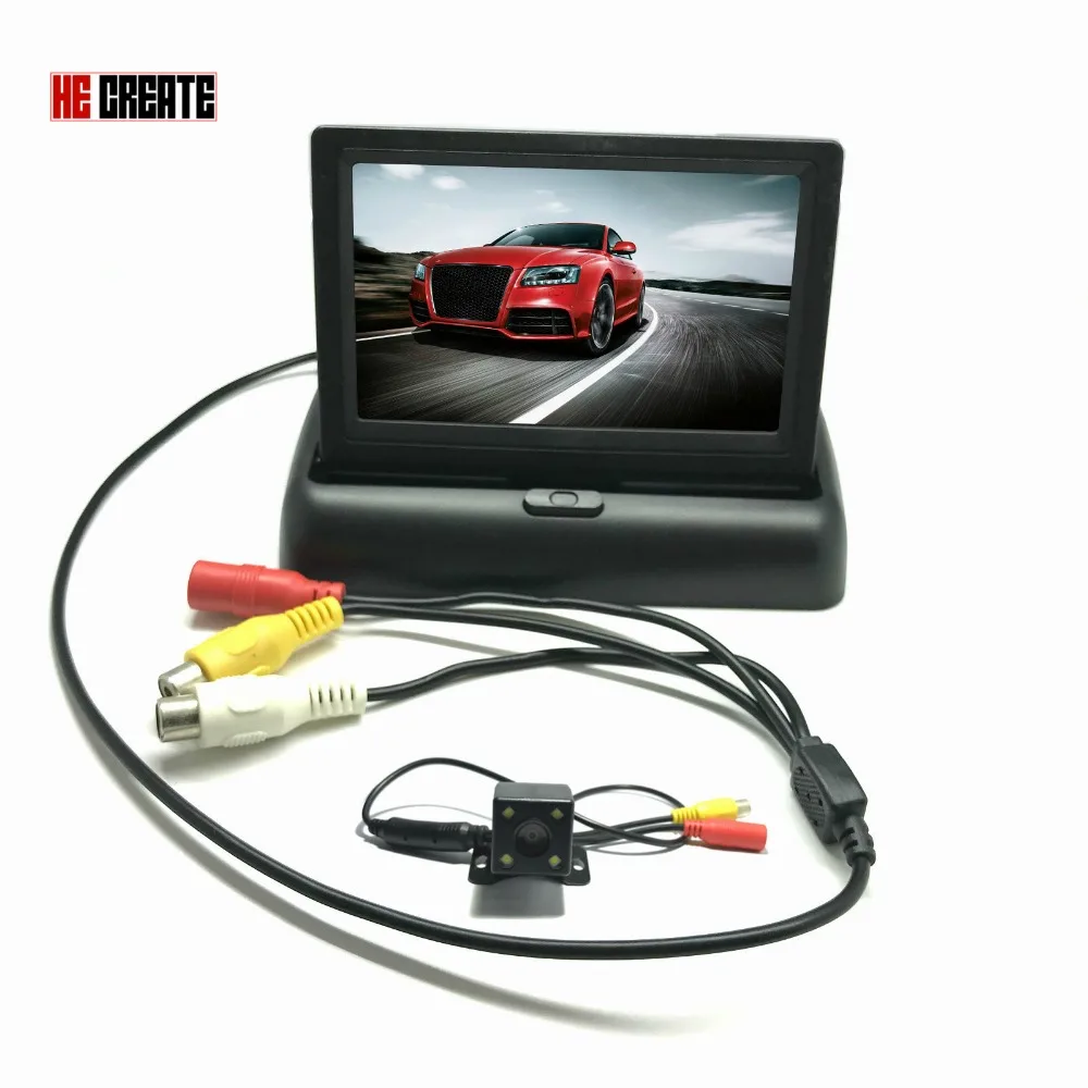 Он создает 4 3 дюймовый складной автомобильный монитор TFT LCD цветной дисплей экран