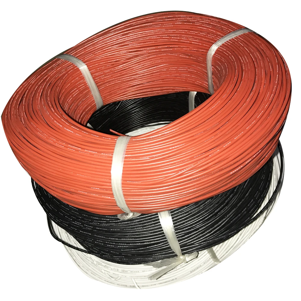 Многожильный провод 20 AWG 22AWG UL3239 гибкий силиконовый с резиновой изоляцией Луженая