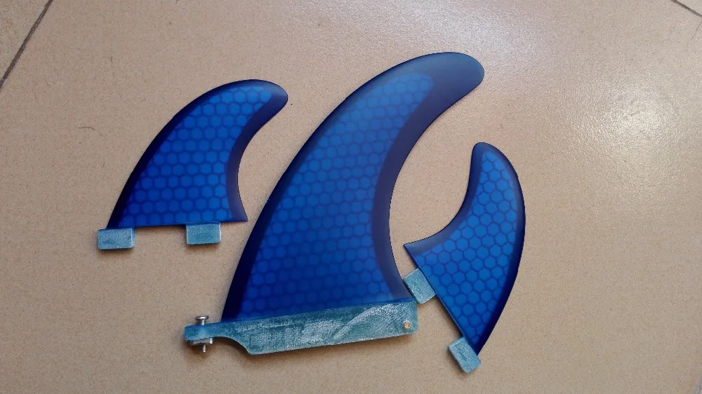 6 дюймовый центральный Плавник 2 шт. GL боковой плавник 3 шт./компл. синий цвет