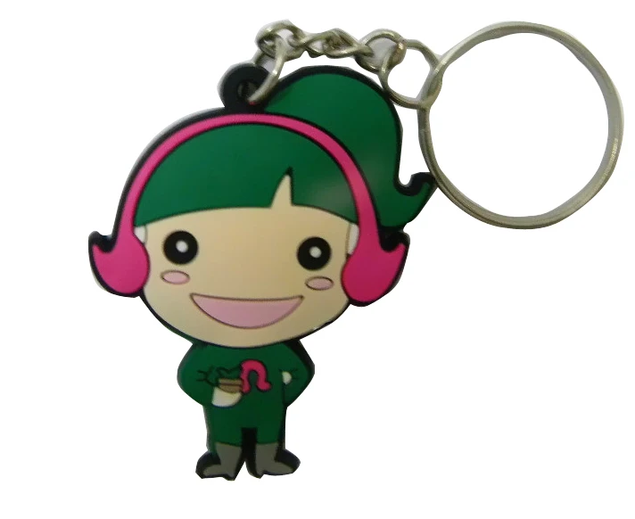 Симпатичные рельефные резиновые брелоки держатель Рекламные Подарки для женщин