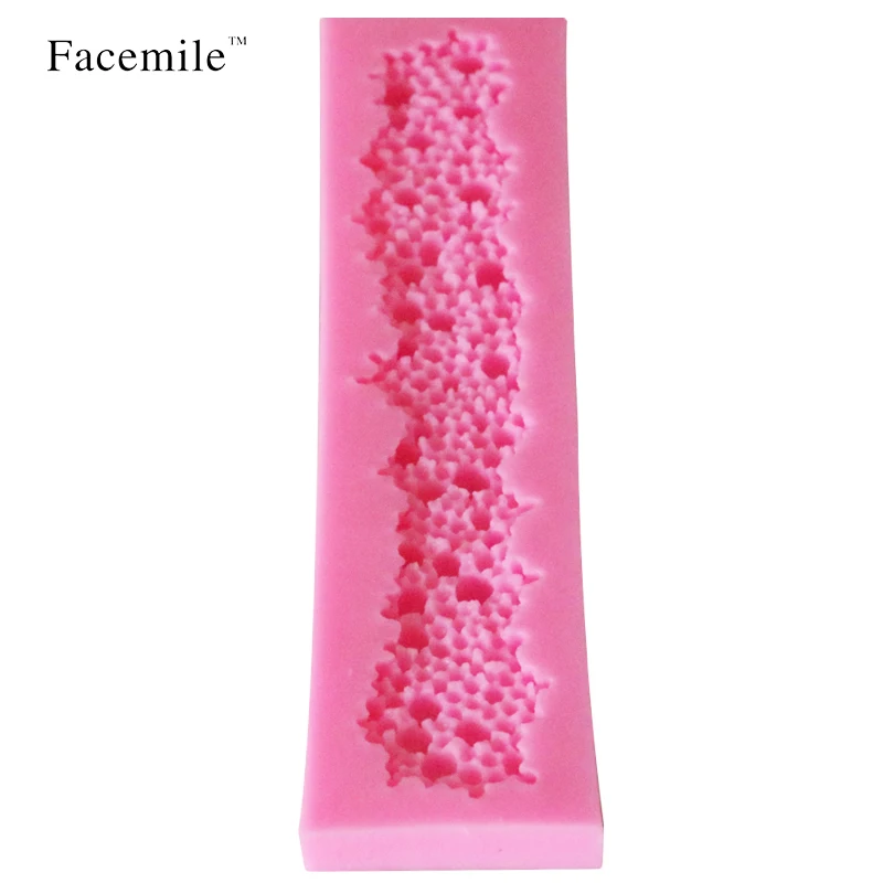 Facemile 20 5*4 5 см зеркальная жемчужная 3D силиконовая форма для помадки инструменты
