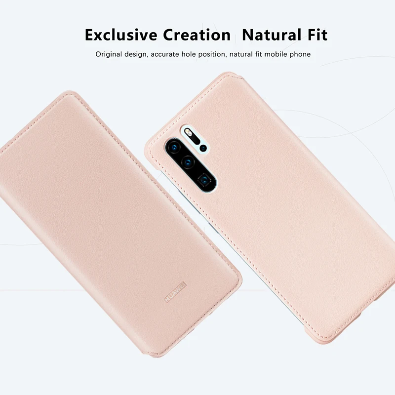 Чехол-бумажник для huawei P30 Pro, Официальный чехол из искусственной кожи с защитой от сна и пробуждения, чехол для huawei P30, чехол P30 Pro с откидной крышкой