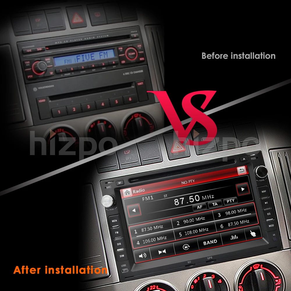 7 &quotсенсорный автомобильный dvd-плеер с экраном для VW Golf4 T4 Passat B5 Sharan RDS BT GPS Bluetooth