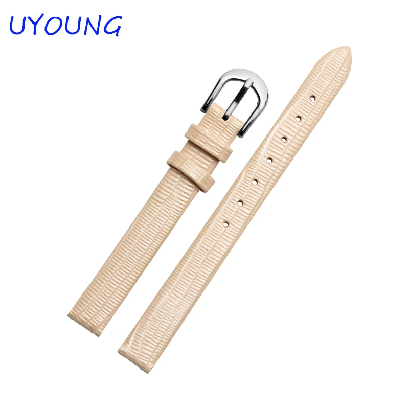 Высококачественный ремешок для часов из натуральной кожи 10 мм 14 маленький размер