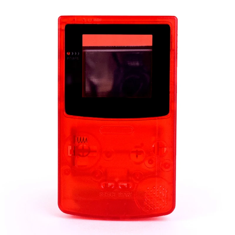 Высококачественный чехол для G-ameBoy цветной чехол для G-BC - Цвет: Transparent red